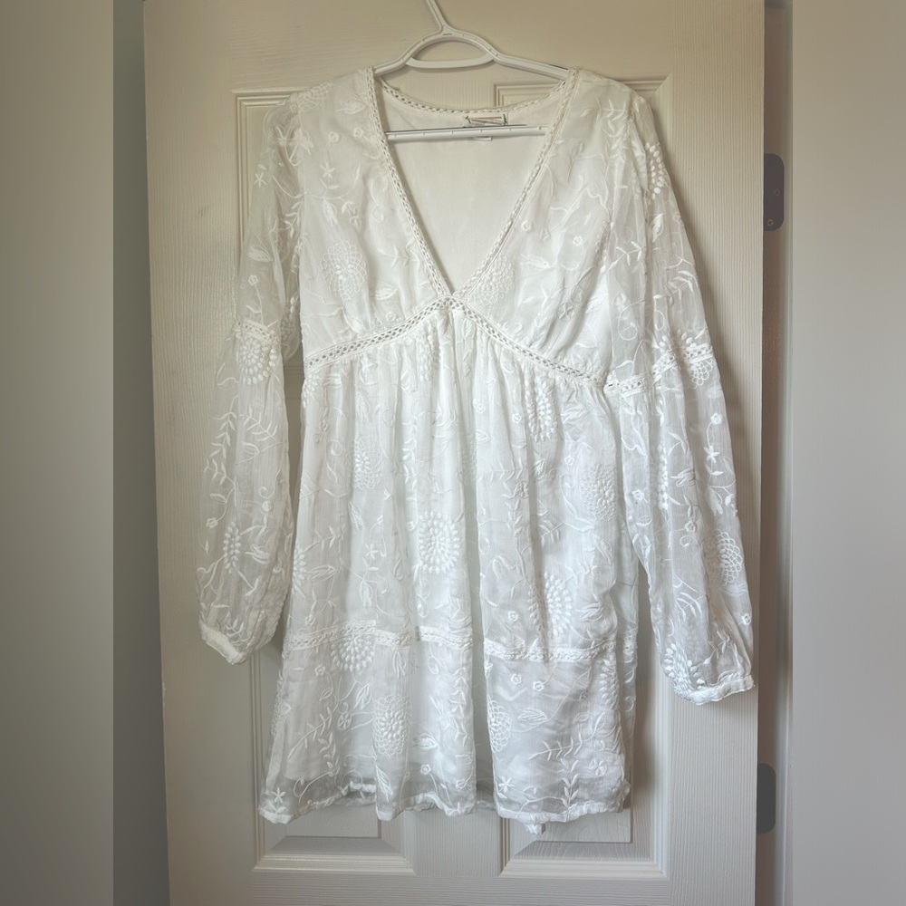 Boho White Dress